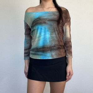 Only Nine Floral Tie Dye Top
